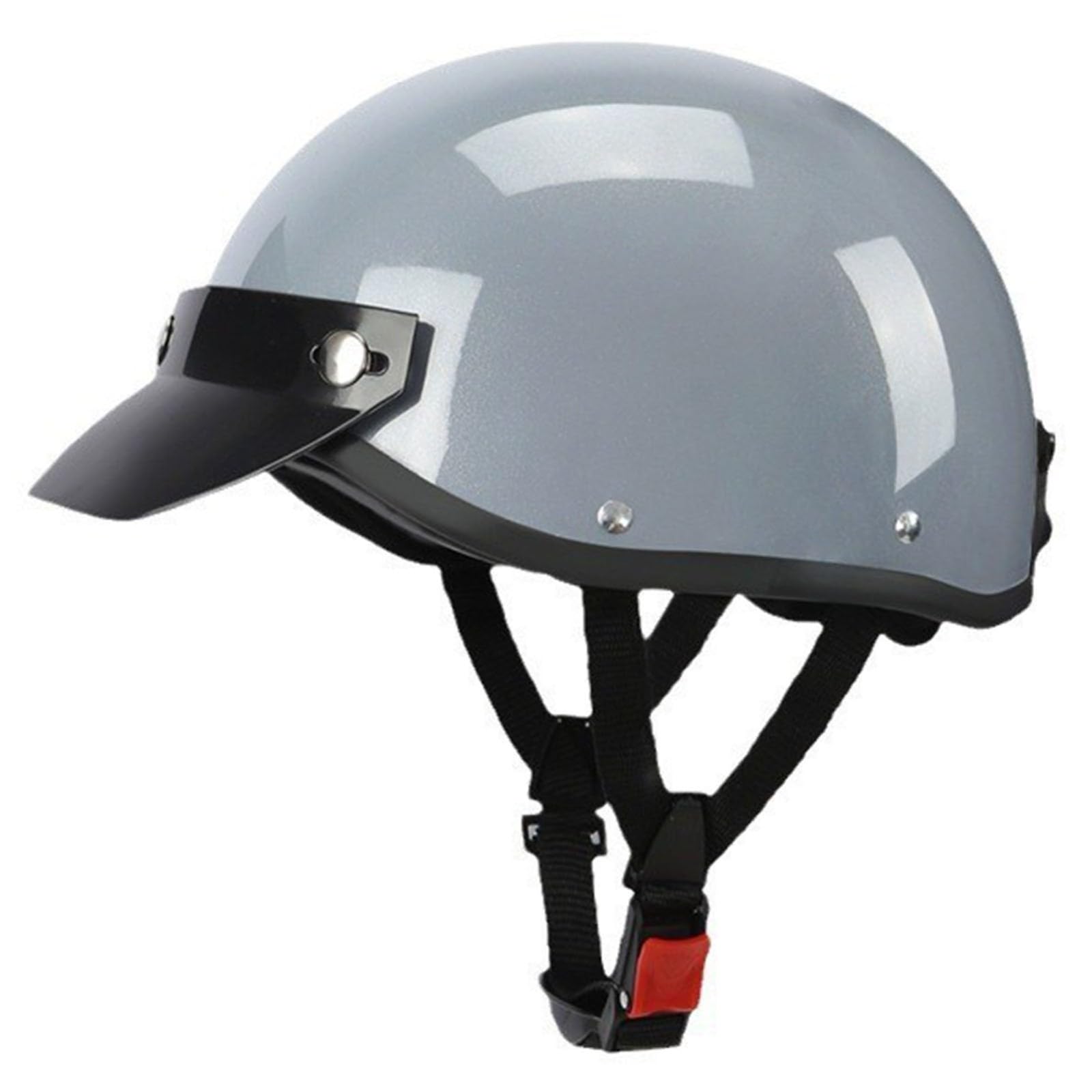 Caschi Da Moto, Caschi Con Visiera Parasole, Casco Da Moto Aperto Caschi A Scodella, Mezzo Casco Moto Vintage, Certificato Dot/Ece, Casco Moto Uomo