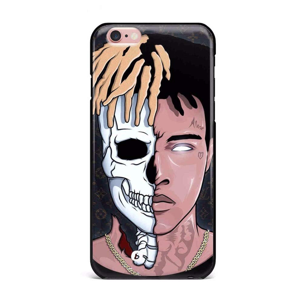 N/A Death Skull XXXTentacion iPhone 5 Case Triple X 5S Cover 5 SE XXX Rapper Music Artist Rap Themed Hip Hop Fan Black Brown Dark Yellow White, TPU