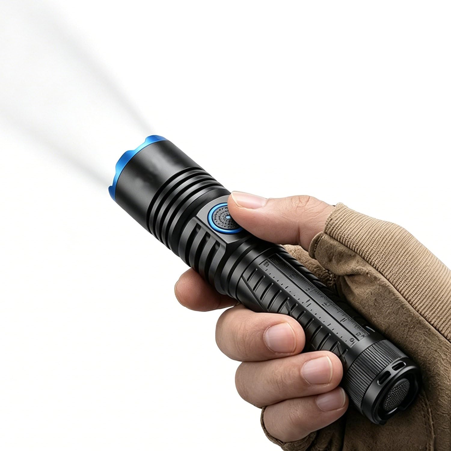 DowPie Bright Flashlight, Zoomable Flashlight with Multi-Function Lanyard, IP54 Water Resistant, Portable for Outdoor Adventures & Daily Use