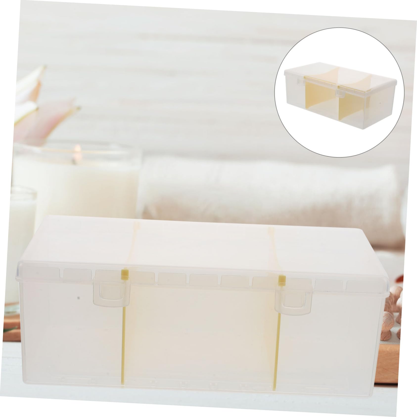 Lurrose 5Er Packung storage boxes aufbwahrungs-box Kartenspiele Tragbarer Behälter für Bürokarten Visitenkarten-Organizer für den Schreibtisch Kartenhalter fürs Büro Plastik Transparent