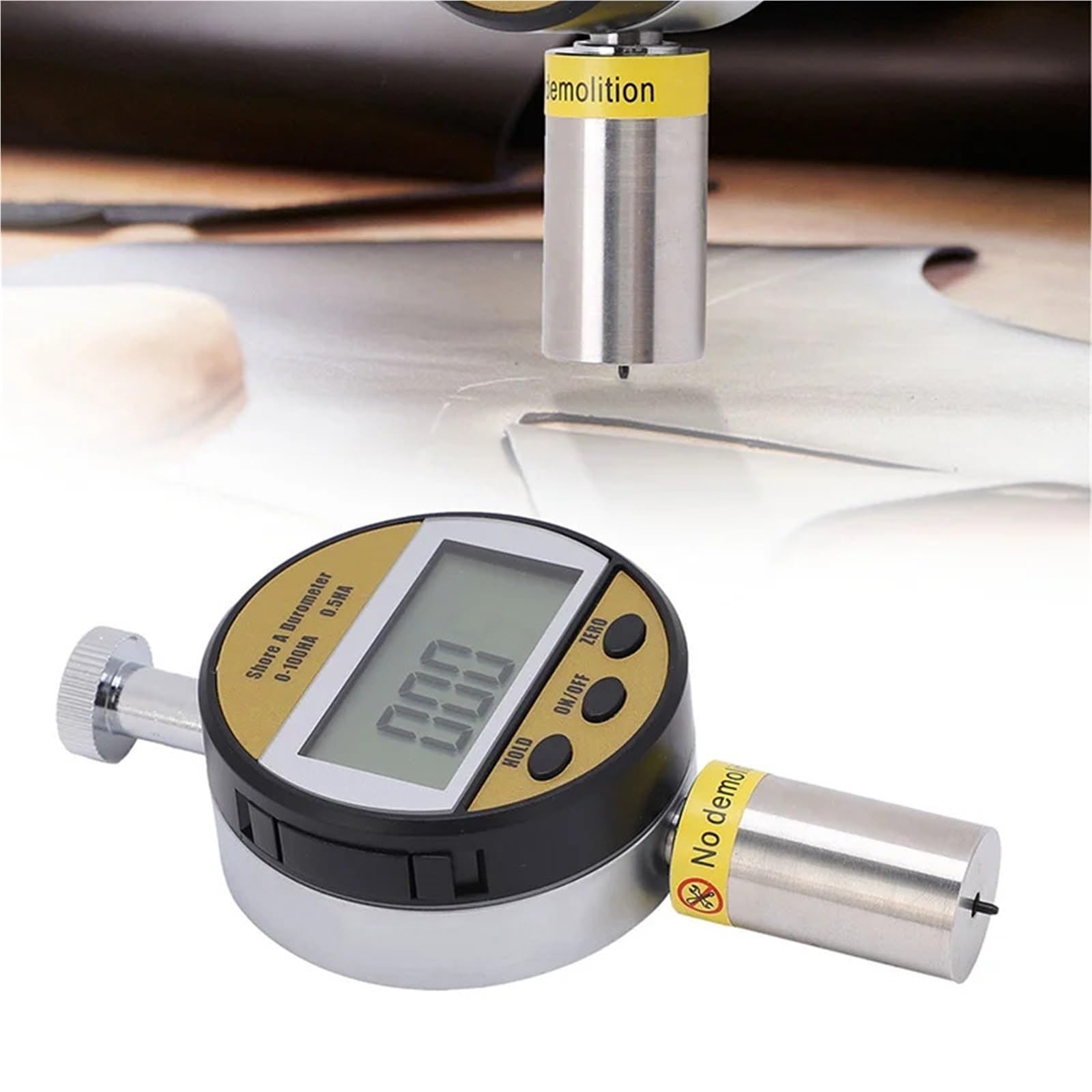 Probador de dureza Digital portátil Durómetro Digital Shore ACD Durómetro 0-100 for plástico Cuero Caucho Multiresina Fibra Duro(LXD-C)