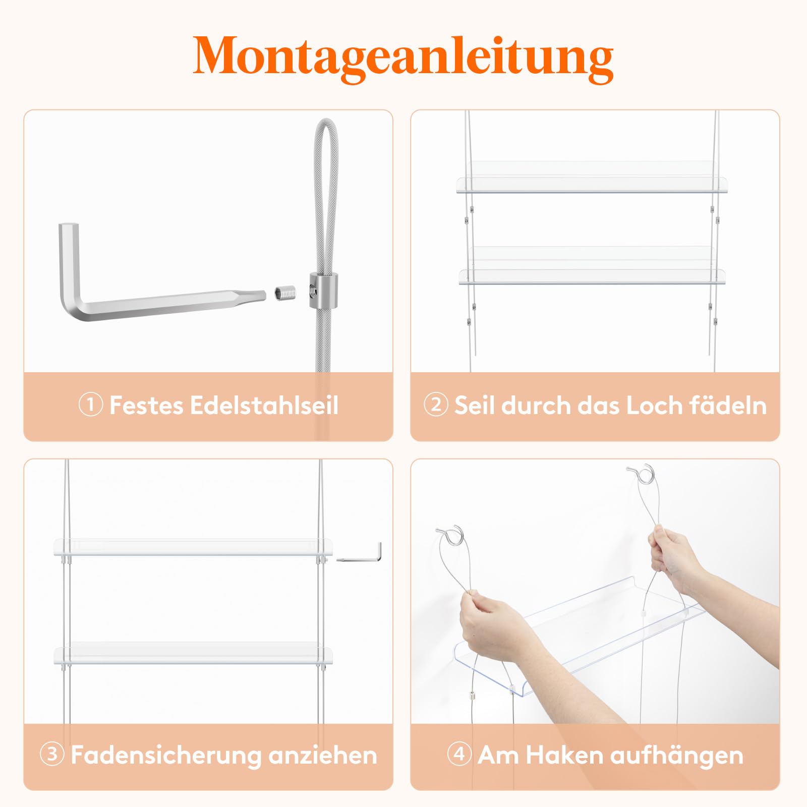 Lifewit 3 Stufen Fensterregal Pflanzen zum Einängen, Kunststoff Pflanzenregal trag. 9KG jeder Stufe, Verstellbar Fenster Regal für Blumen Sukkulenten Microgreens Anzuchttöpfe Kräuter, 38 x 15 cm/15x6
