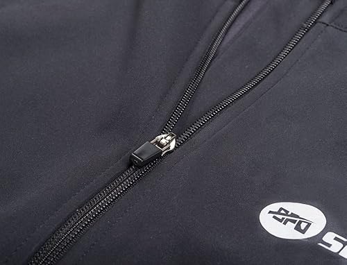 Miniatura 7 de sponeed Chaquetas a prueba de viento para hombre, abrigo de forro polar, camisas de invierno, térmicas, para nieve, correr, ciclismo, abrigos