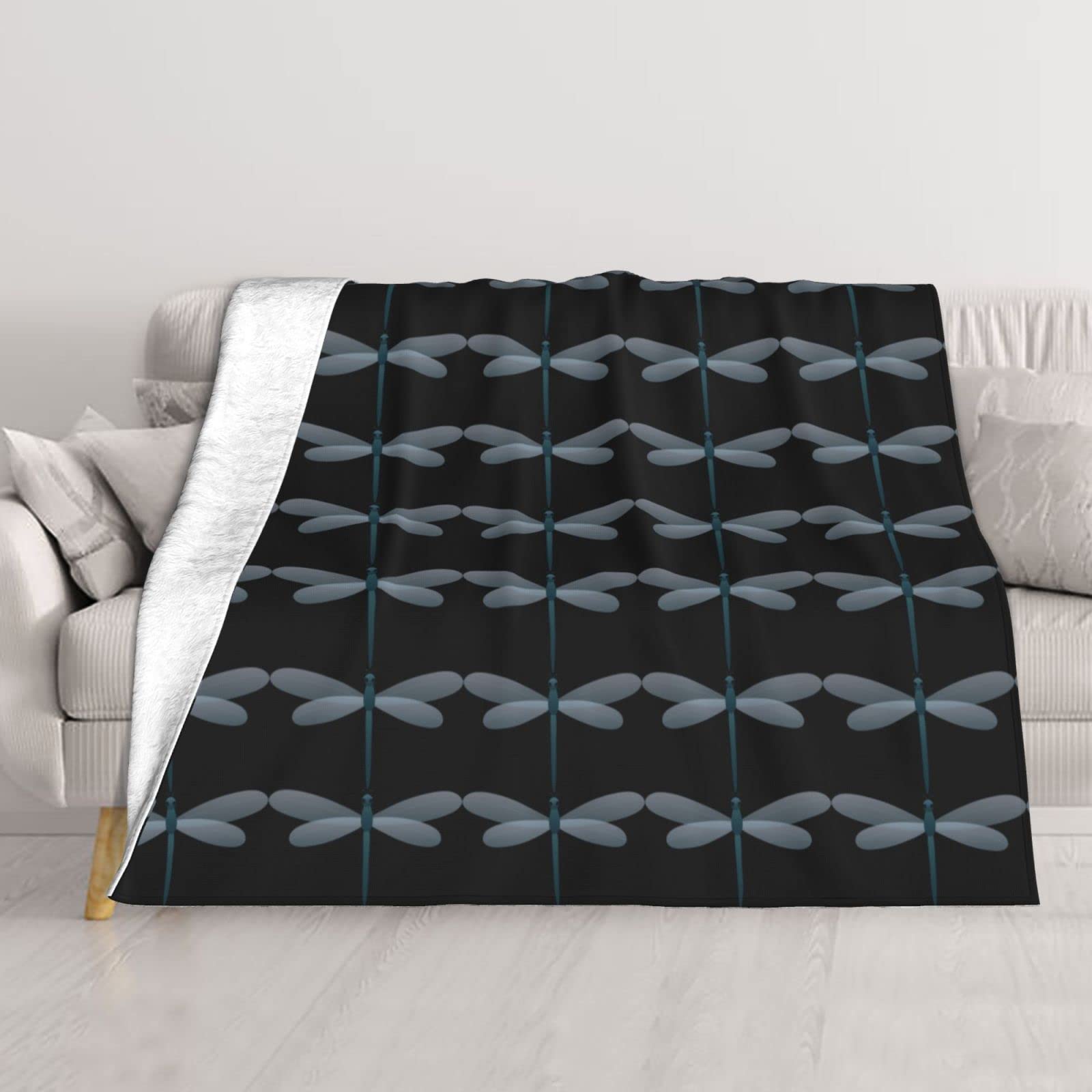 Couverture libellule en peluche un cocon de douceur et de sérénité chez vous