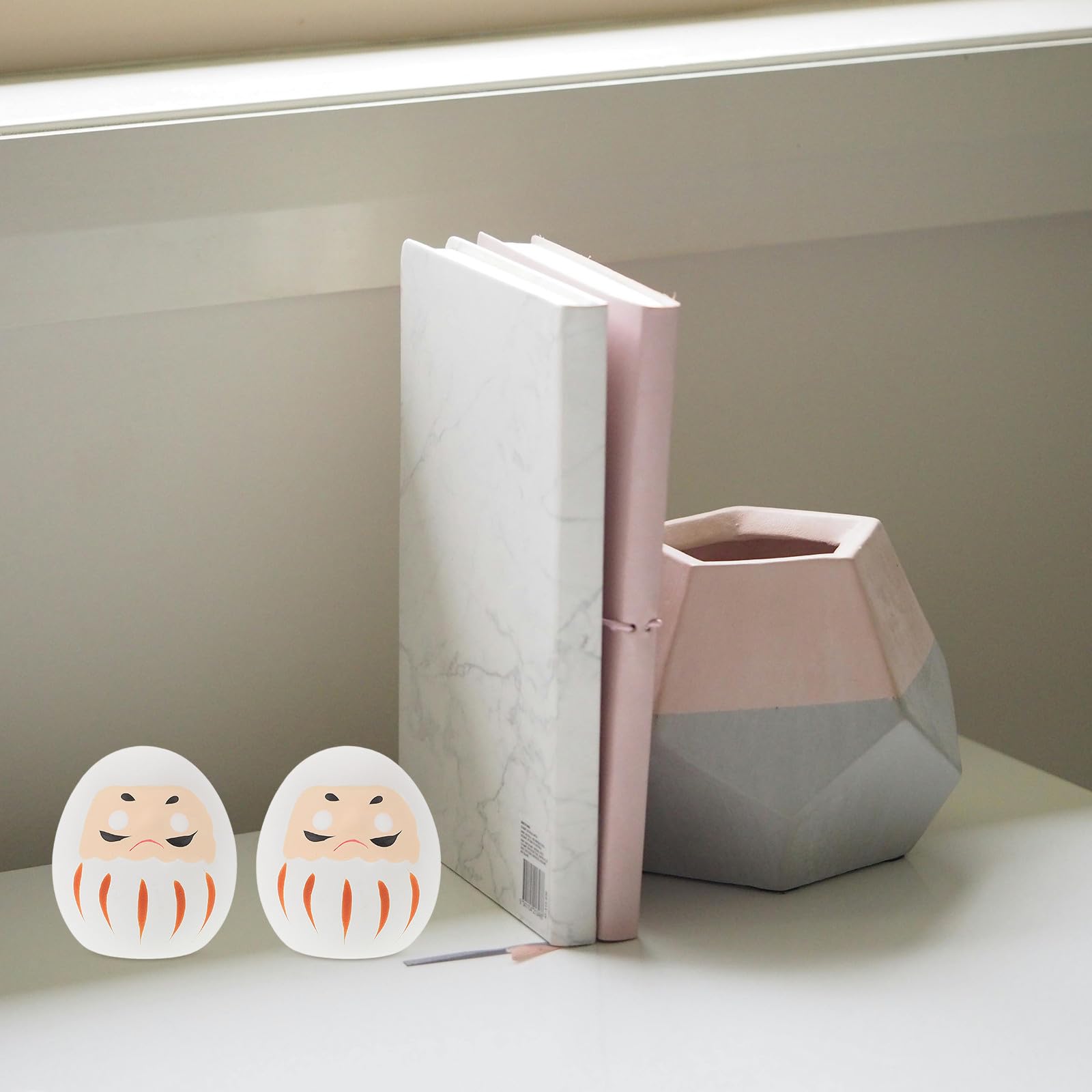 Figura de Cerámica Japonesa Tradicional Muñeco la Suerte Pequeño, Estatua Decorativa para Hogar, Oficina y Restaurante, Muñeca Tambaleante para Decoración de Mesa y Accesorios