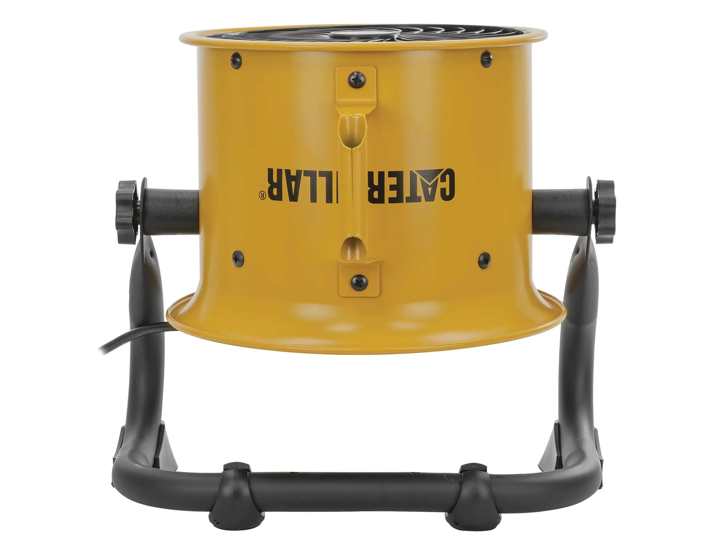 CAT Caterpillar HVD-9AC Ventilatore da Pavimento Industriale Ø23 cm 90W 4 Velocità Alta Velocità 27 m³/min Pale in Alluminio Orientabile Montaggio a Parete Compatto e Potente