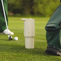 Vista 5 de HydroJug Sport Botella de acero inoxidable con popote, aislada al vacío, de 32 onzas, a prueba de fugas, diseño ergonómico, reutilizable, apta