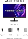 ViewSonic VX2757-2K-PRO Écran PC Gamer 27 Pouces WQHD 2560p x 1440p, 200Hz, 1ms MPRT, Compatible G-Sync, HDR10, IPS, 2 HDMI, Display Port, sans Scintillement - 8