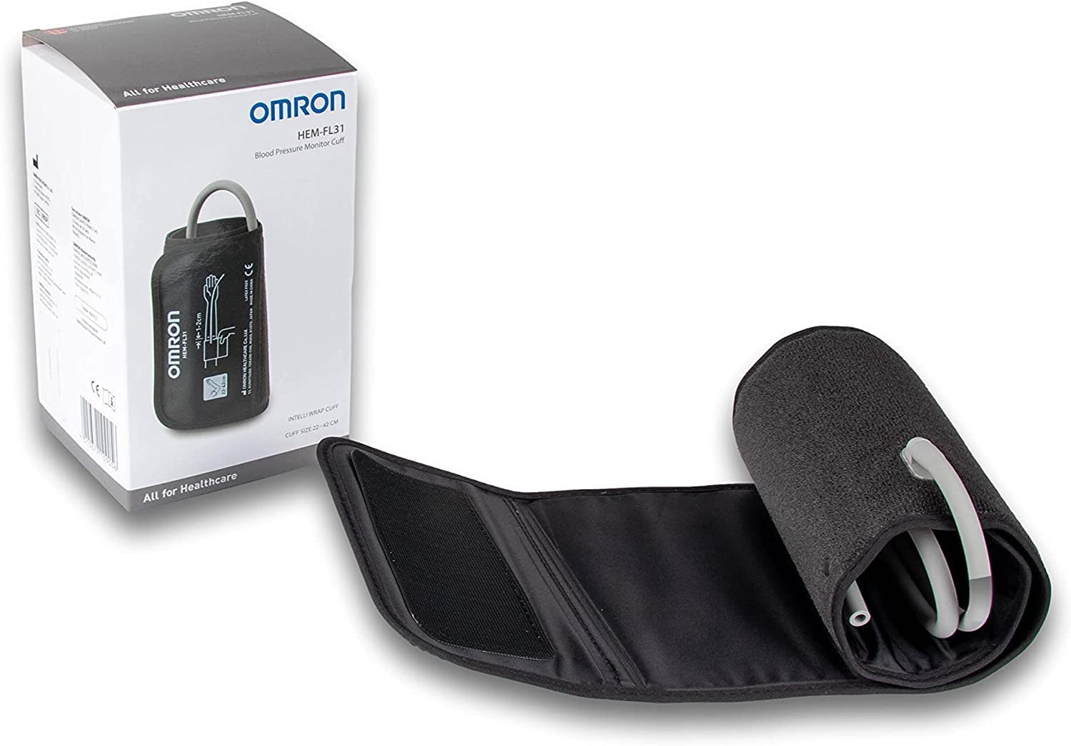 OMRON Brassard Intelli Wrap HEM-FL31-E – Brassard tensiomètre 22 à 42 cm pour tensiomètre bras