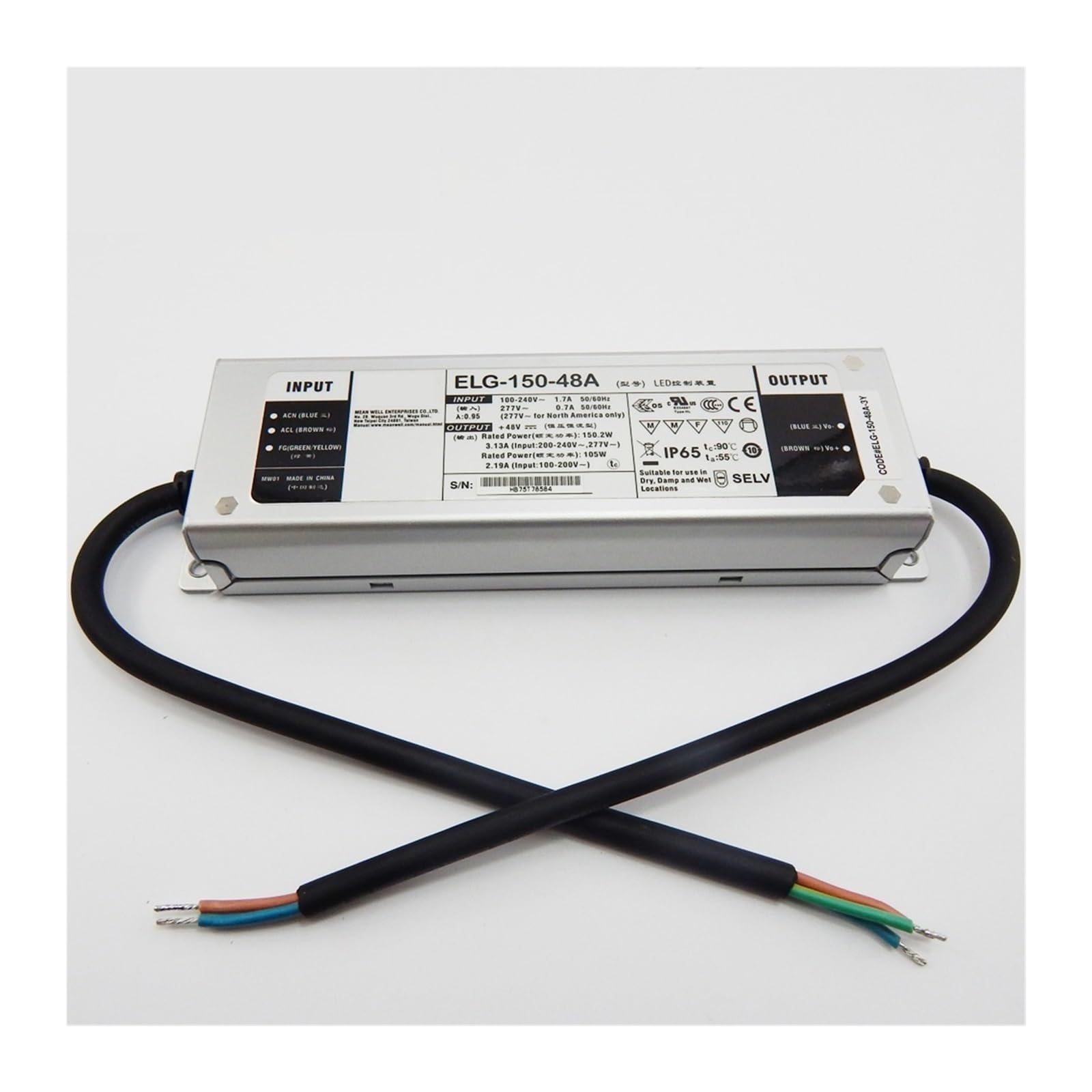 Driver LED réglable ELG-150-48A-3Y sublimez vos soirées de jardin