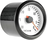 Vista 2 de ESUPPORT - Medidor de vacío para motor de vehículo con carátula negra, calibrador de 2" 52mm con luz LED