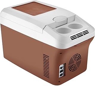 Mini voiture 15L et réfrigérateur chaud, mini réfrigérateur portable et silencieux 24V / 12V / 220, mini-congélateurs idéal pour les bureaux de voyage à domicile Camping-car avec bandoulière amovible
