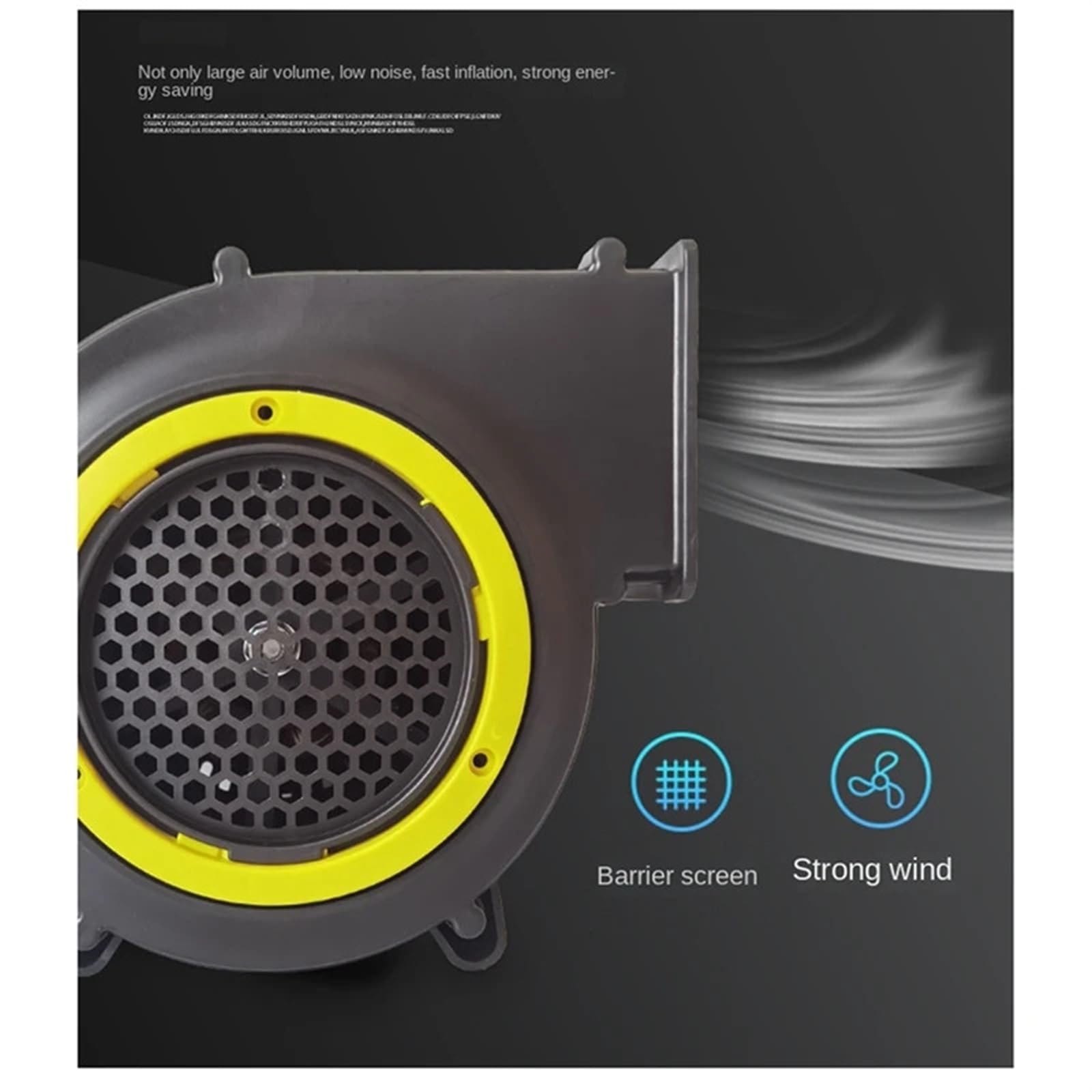 Aeratore centrifugo, 180W Piccolo Ventilatore Elettrico for la Rimozione della Polvere, Giocattolo dei Cartoni Animati, Modello Gonfiabile, Centrifugo