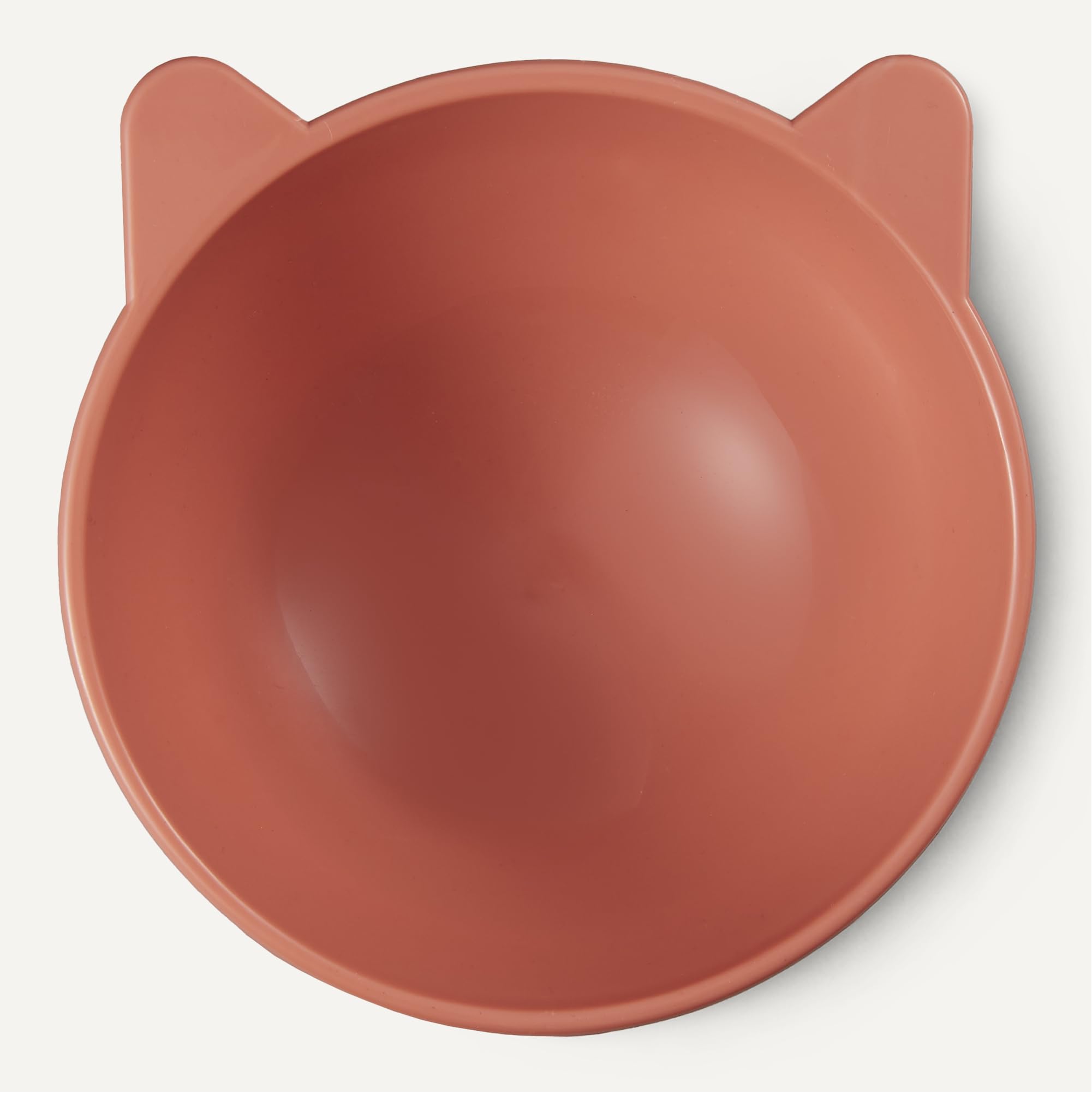 Amazon Basics, Ciotole Rialzate per Gatti, a Forma di Orecchio di Gatto, Confezione da 2, 13,2 × 13,2 × 11,4 cm, Arancione e Blu