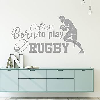 Wall Designer | Personalised Name Boys Girls Wall Art Sticker - Tennis