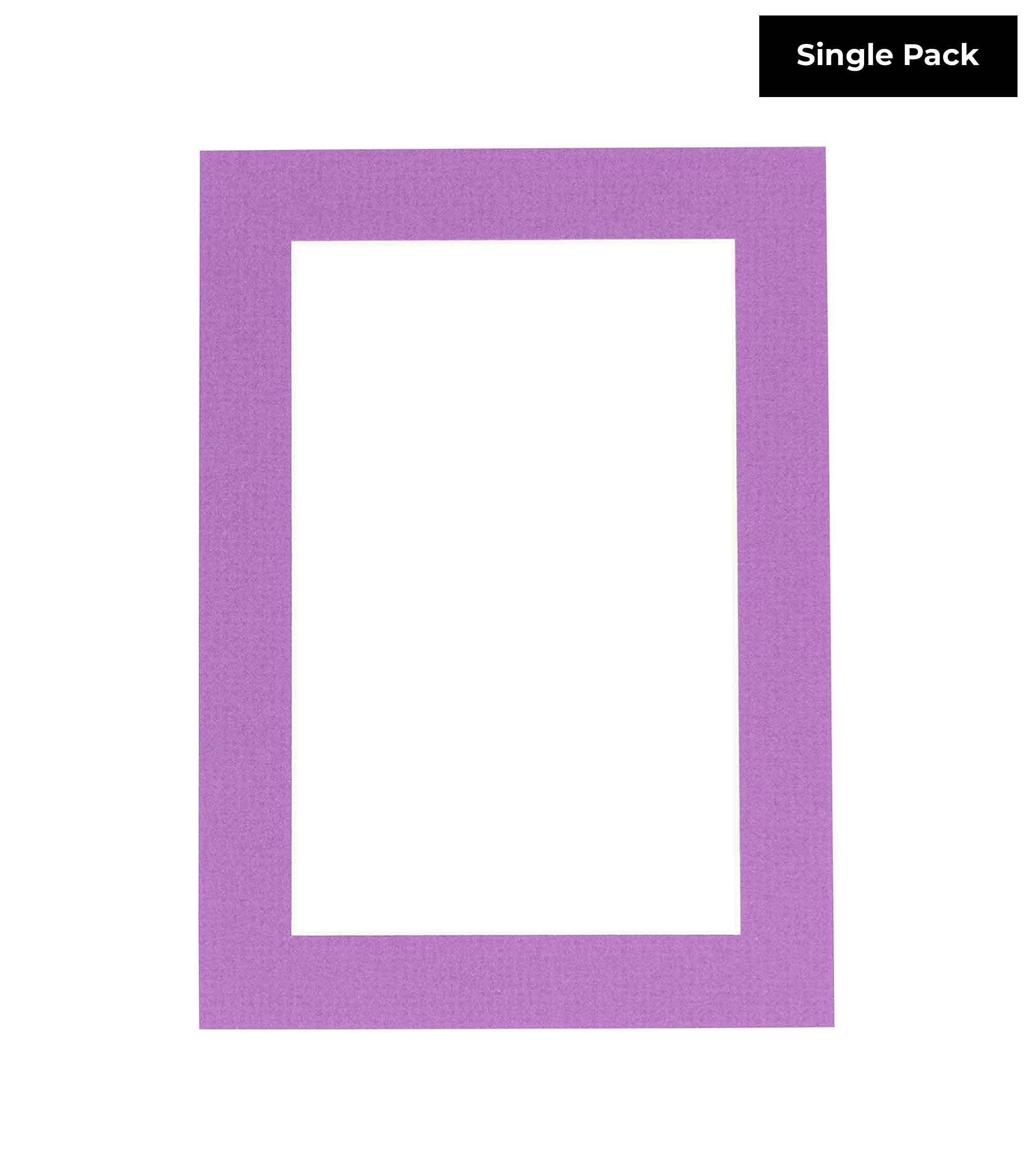 12x16 Mat Bevel Cut for 9.5x13 Photos - Acid Free Dark Purple Precut Matboard - For Pictures, Photos, Framing - 4-ply Thickness