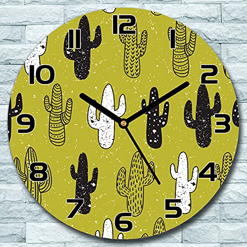 Horloge en verre pour cuisine et salon décoration murale moderne - 3