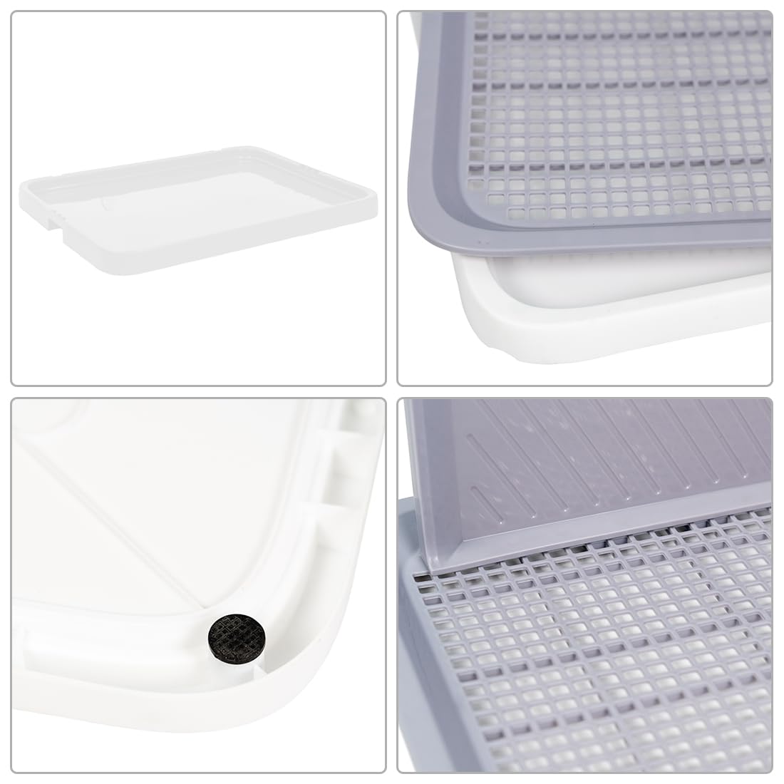 Inodoro para perros, apartamento, bandeja para perros, portátil, a prueba de salpicaduras, inodoro para perros pequeños (XL)