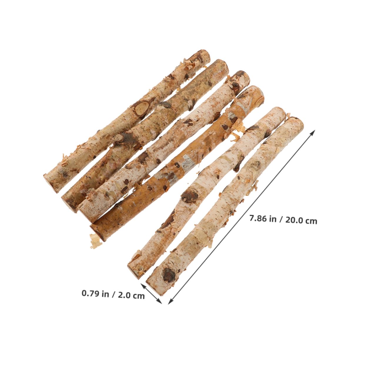ARTIBETTER 6Pcs Natural Birch Wood Craft Sticks for DIY Projects Rustic Twigs for Home Vase Decor Versatile Craft Supplies for Floral Arrangements and Decorative Use