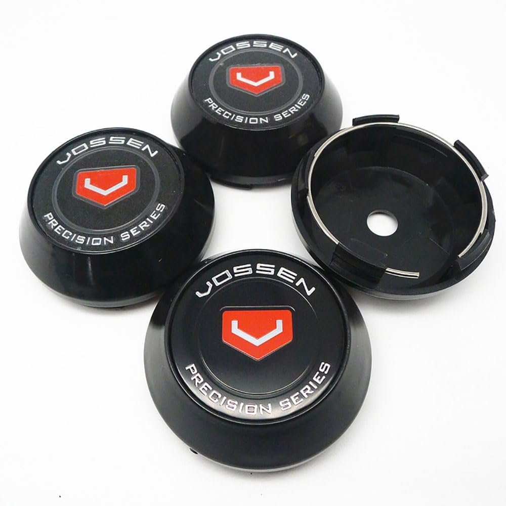 WxsDsq Wheel Center Hub Centre Caps 65MM 4 PCS Compatible with for VOSSEN Vossen 2024 Hubcaps ABS Alloy Ring,E