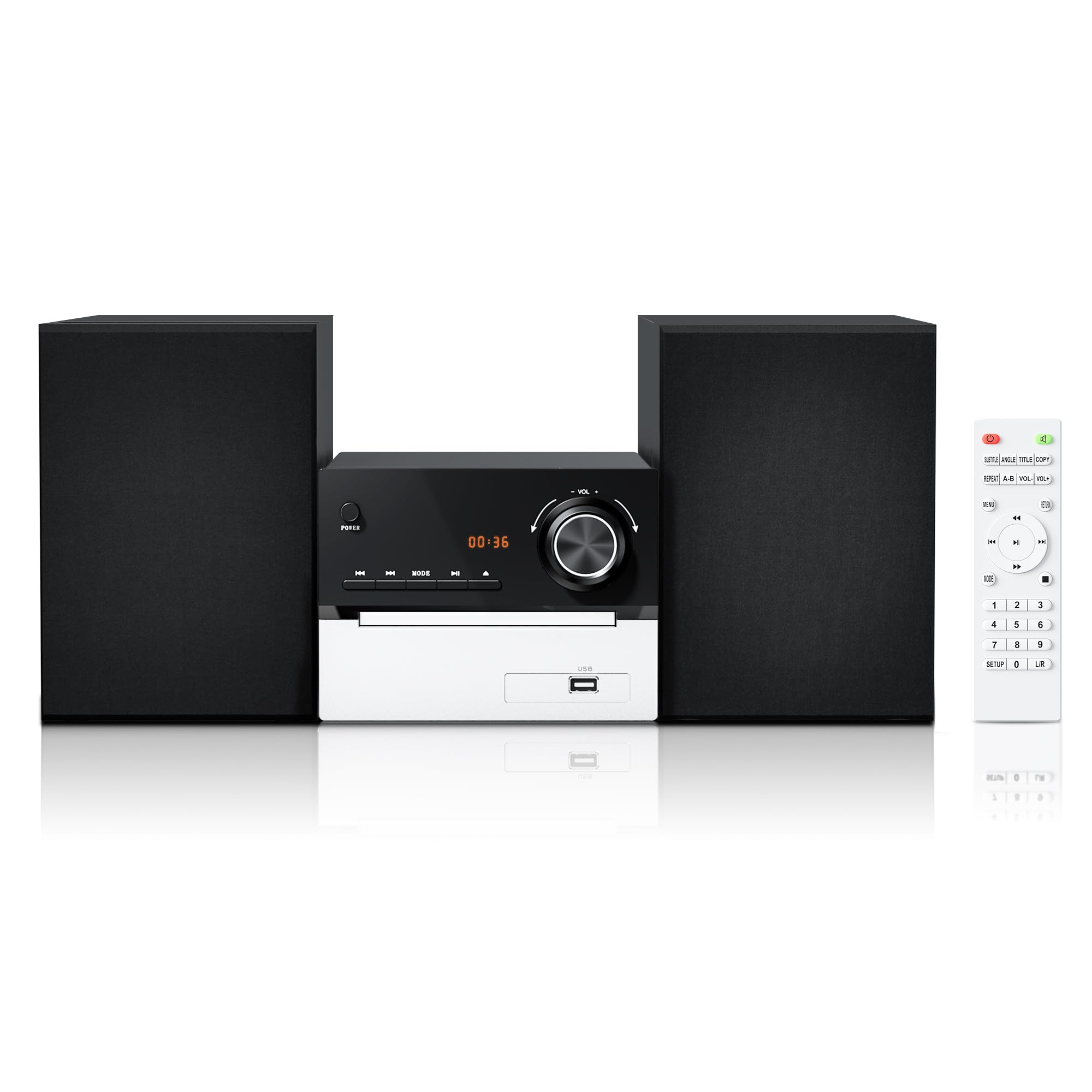 Système Stéréo RMS 30W pour Maison, Prend Bluetooth, USB, AUX entrée, CD - Les Beatles, Paul McCartney, John Lennon, RIngo Starr, George Harrison Système Stéréo RMS 30W pour Maison, Prend Bluetooth, USB, AUX entrée, CD