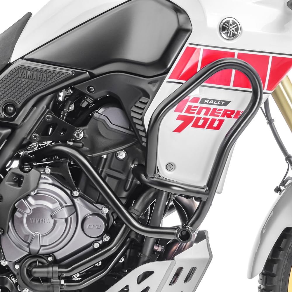Defensas de Motor Compatible para Yamaha Tenere 700 19-24 Protectores MK12 Negro