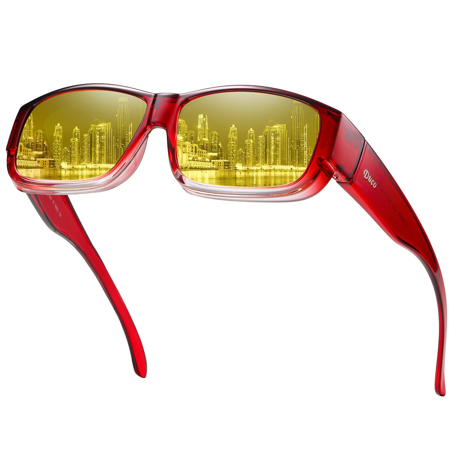 Snapklik.com : Night Vision Driving Glasses Fit Over Glasses For Men ...