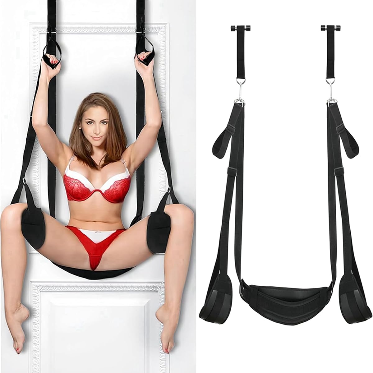 Columpio sexual para puerta para adultos, columpio sexual sobre la puerta, 400 libras, sudadera BDSM
