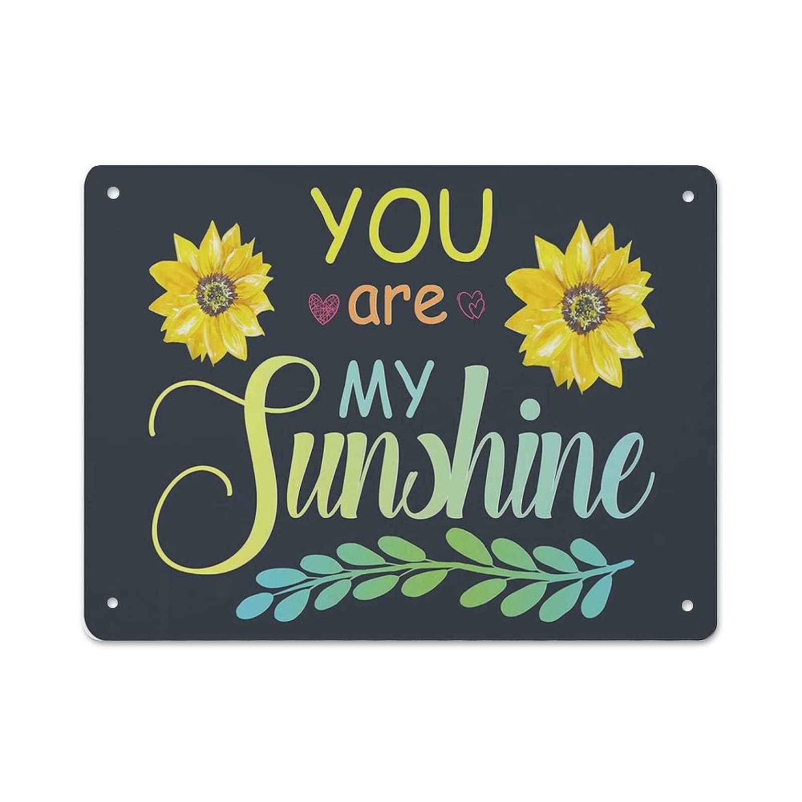 AOOEDM You Are My Sunshine Metal Tin Signs for Man Cave Funny Art Wall Plaque Kitchen Bar Sign Coffee Shop Garage Wall Decor Hanging Decor