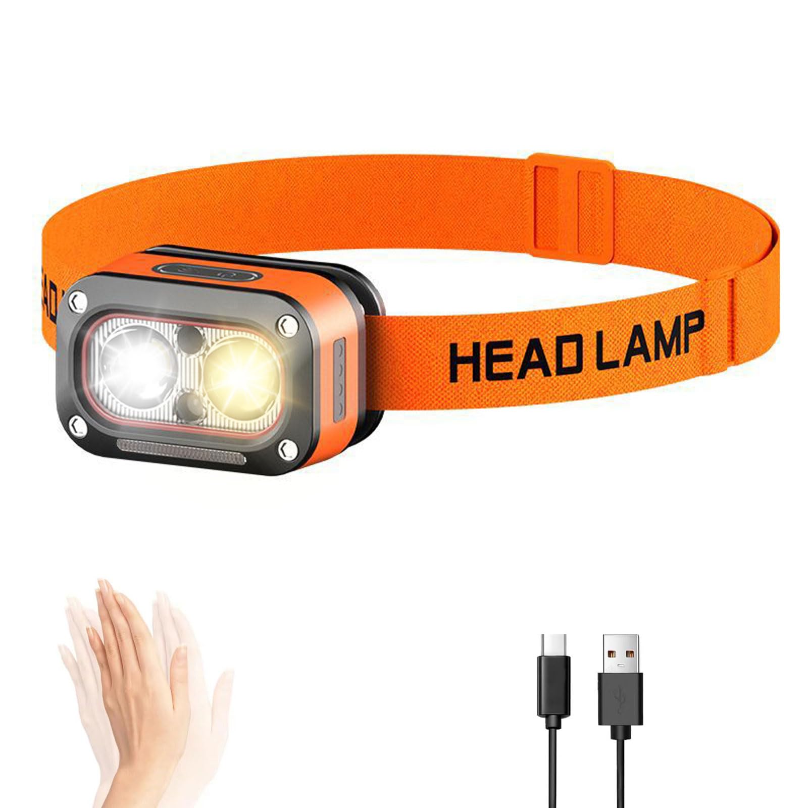 Amazon.com : Jzcokeng Headlamp Rechargeable, Lightweight LED Head