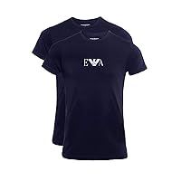 Emporio Armani Essential Monogram 2-pack T-shirt With Crew Neck