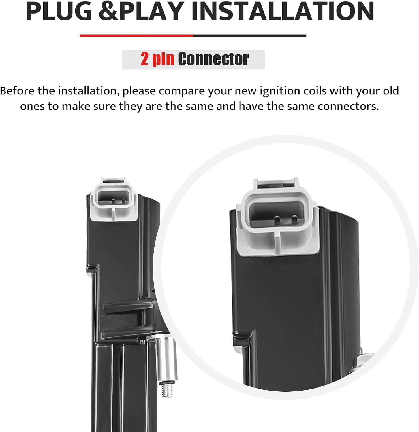 NPAUTO Ignition Coils Pack Compatible with V6 3.7 2009 2010 2011 2012 Jeep Liberty Grand Cherokee Commander, Dodge Nitro Ram 1500 Dakota, UF640, Set of 3