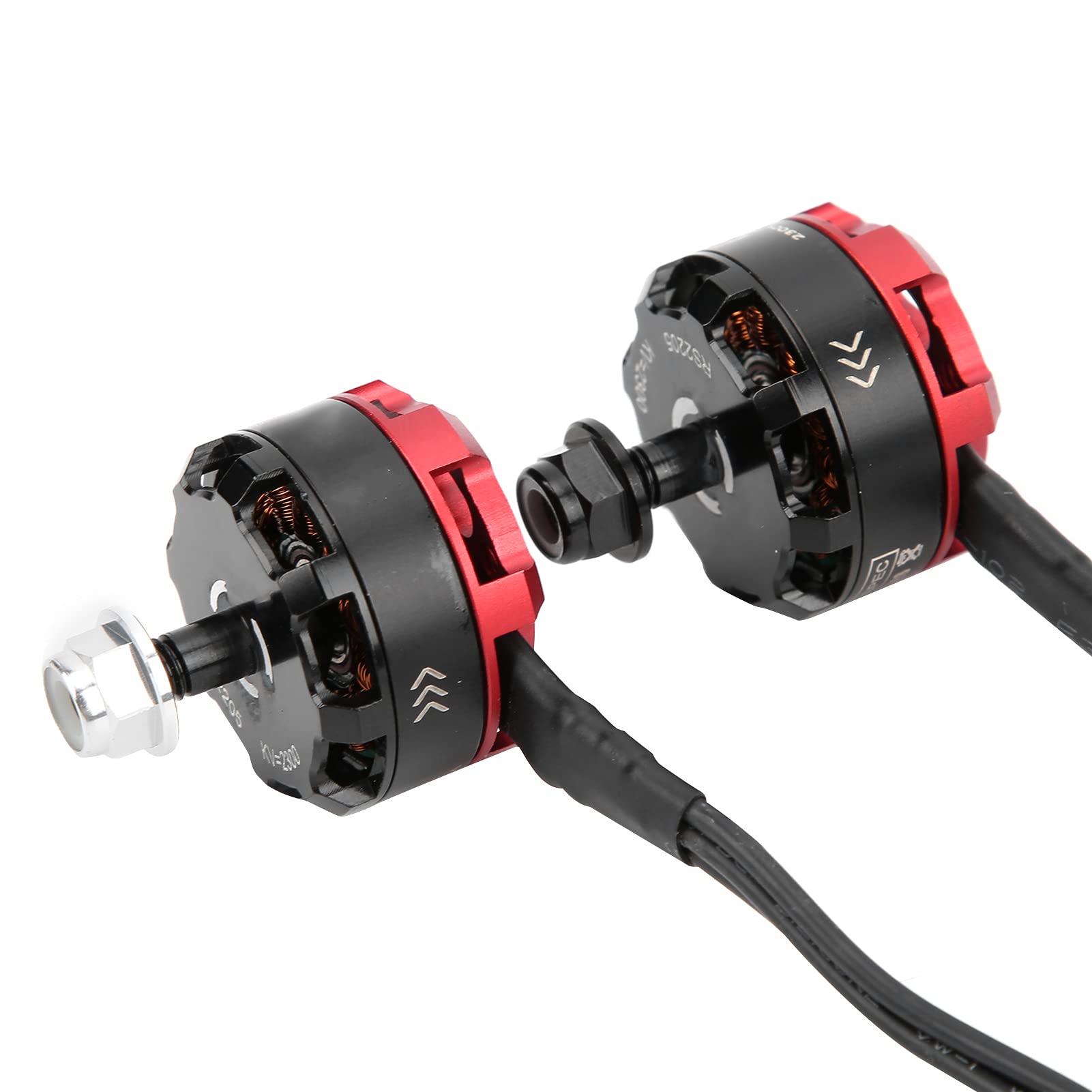 Drone Motor Set, 2205 2300 KV Alu, RC Accesorios Kit, 4x motores (2x CW + 2x CCW), ESC sin escobillas 20A, hélices incluidas, accesorios completos for drones de carrera, DIY y más.