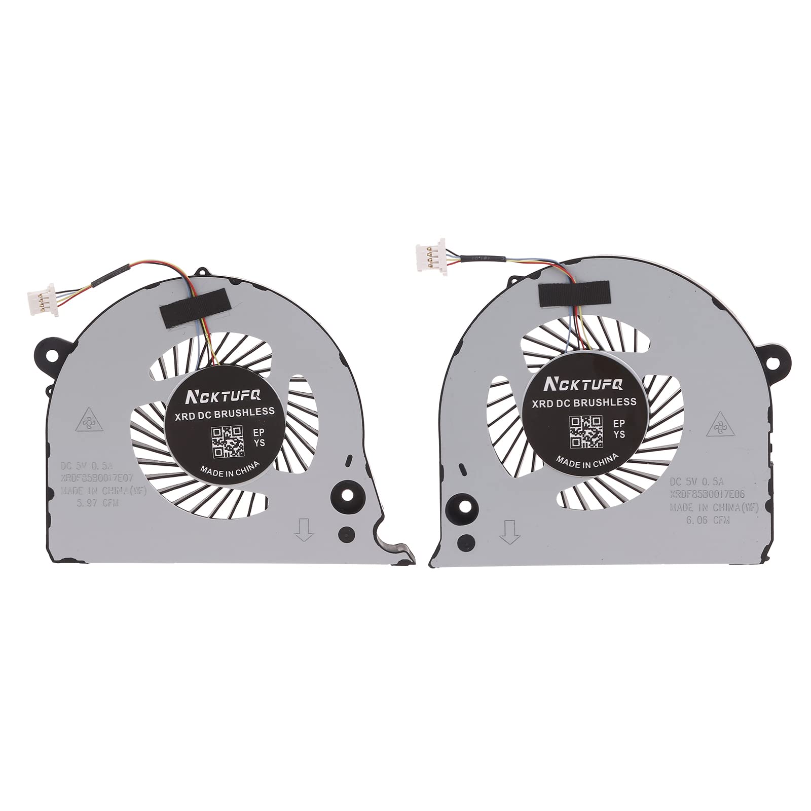 Ventilateur De Refroidissement Pour Ordinateur Portable Dell Inspiron G7 15 7577/7588 - Pour CPU Et GPU - Modèles 0H98CT, 02PH36 - Moteur Sans Balais 4 Broches