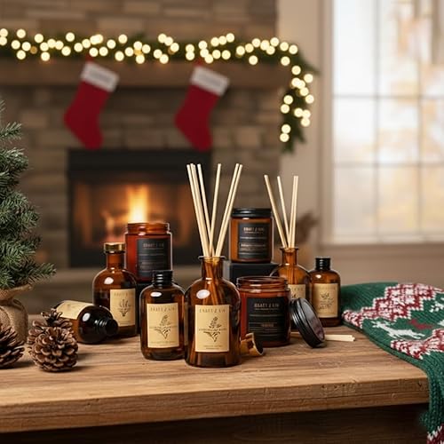 Miniatura 5 de Craft & Kin Difusor de caña con aroma a salvia, flor de naranjo y loto Aceite esencial totalmente natural y 8 varillas de fragancia de ratán