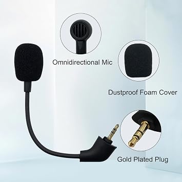 Replacement Game Mic for Kingston HyperX Cloud Post-2022 2nd