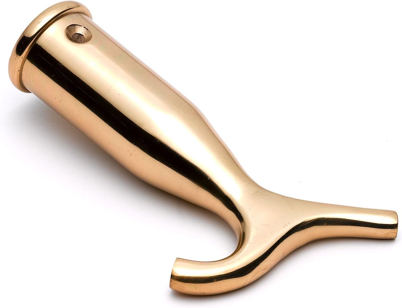 Merriway BH05851 Fanlight Skylight Window Catch Pole Hook - Polished Brass