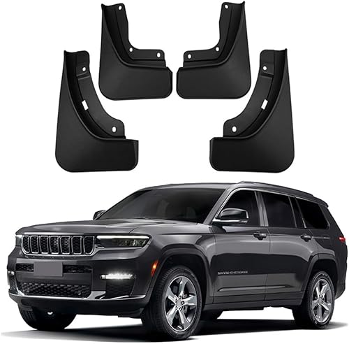 Guardabarros de coche para Jeep Grand Cherokee L de 3 filas 2022-2023 moldeadas personalizadas delanteras y traseras guardabarros, kit de 4