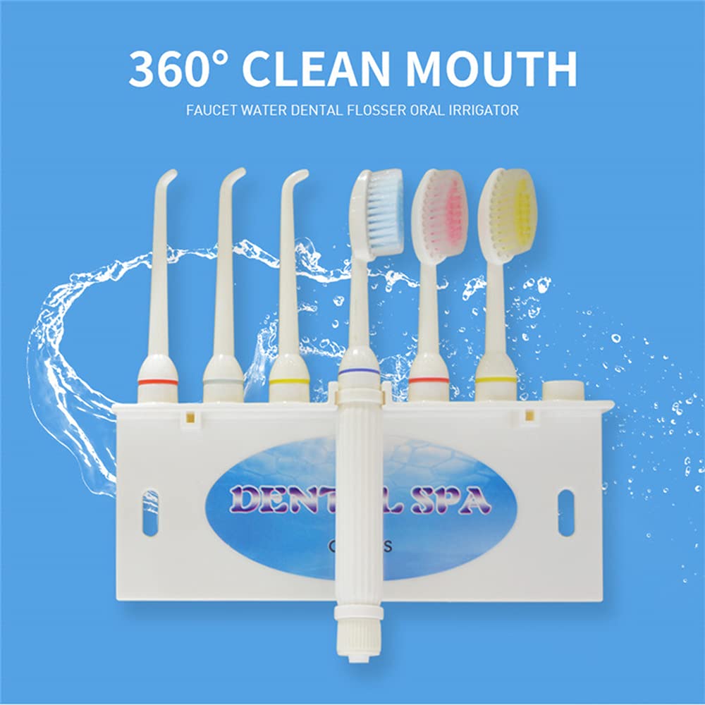 Rubinetto Acqua flosser flosser Orale irrigatore a Getto d'irrigatore interdentale spazzolino da Denti Pulizia Spa pulitore sbiancamento Spazzola Dente