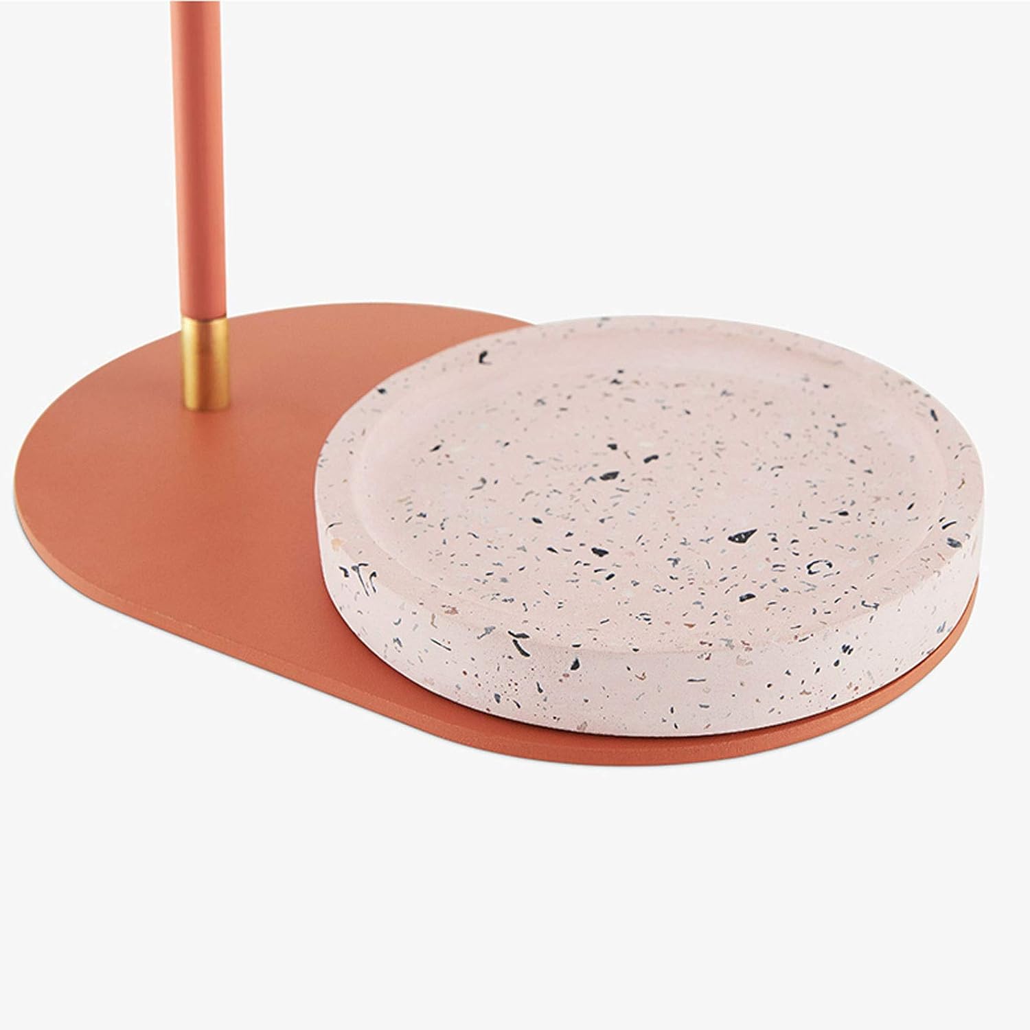 Bedside Lamp Minimalist style table lamp with Terrazzo base for Children's room, bedroom, living room, baby room, office, nursery, dresser, coffee table, college dorm, cafe, bookcase in your library o