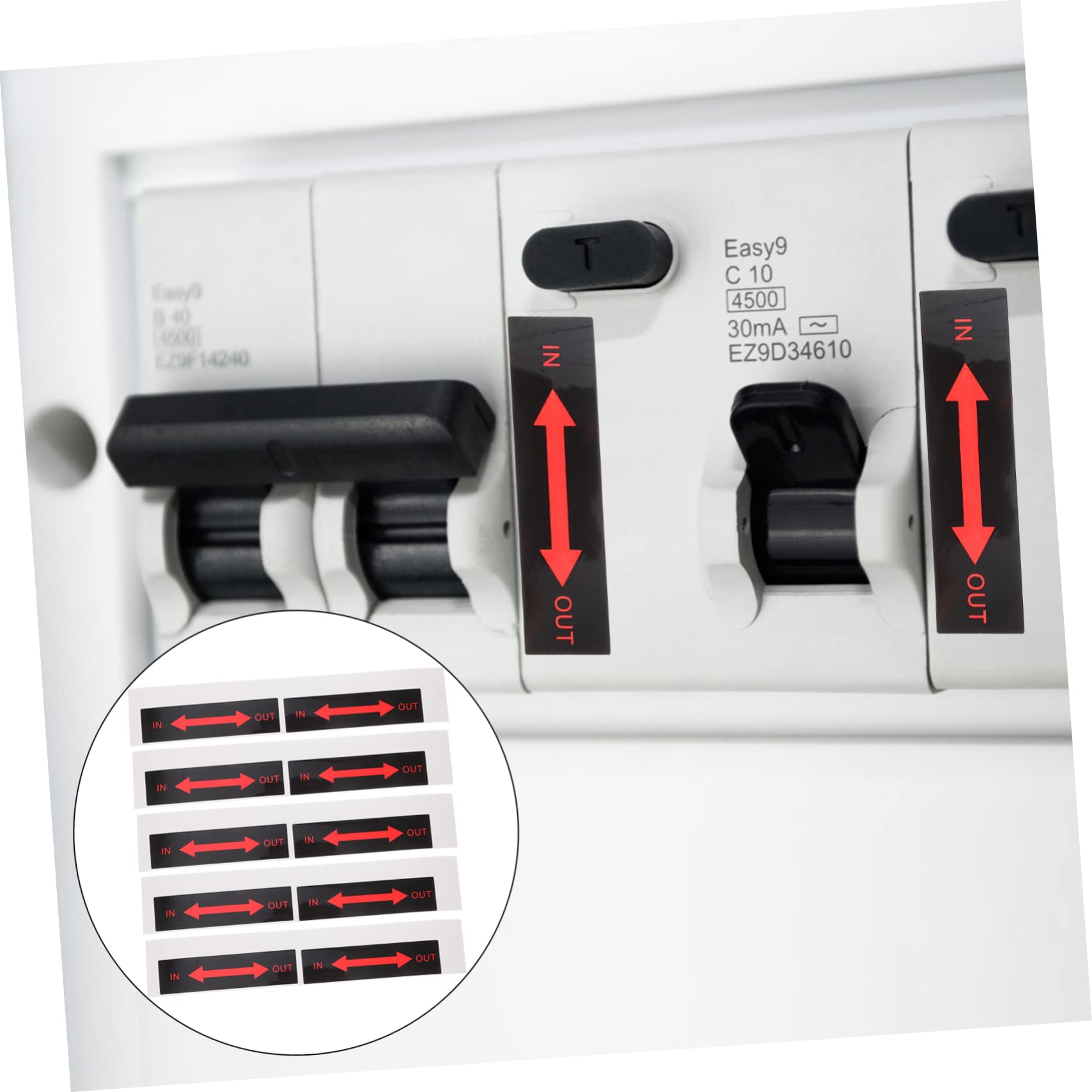 Healvian 40pièces Autocollants De Sécurité Avertissement Directionnel De Étiquettes De Signalisation Pour Intérieur Et Extérieur Pour Équipements Et Installations