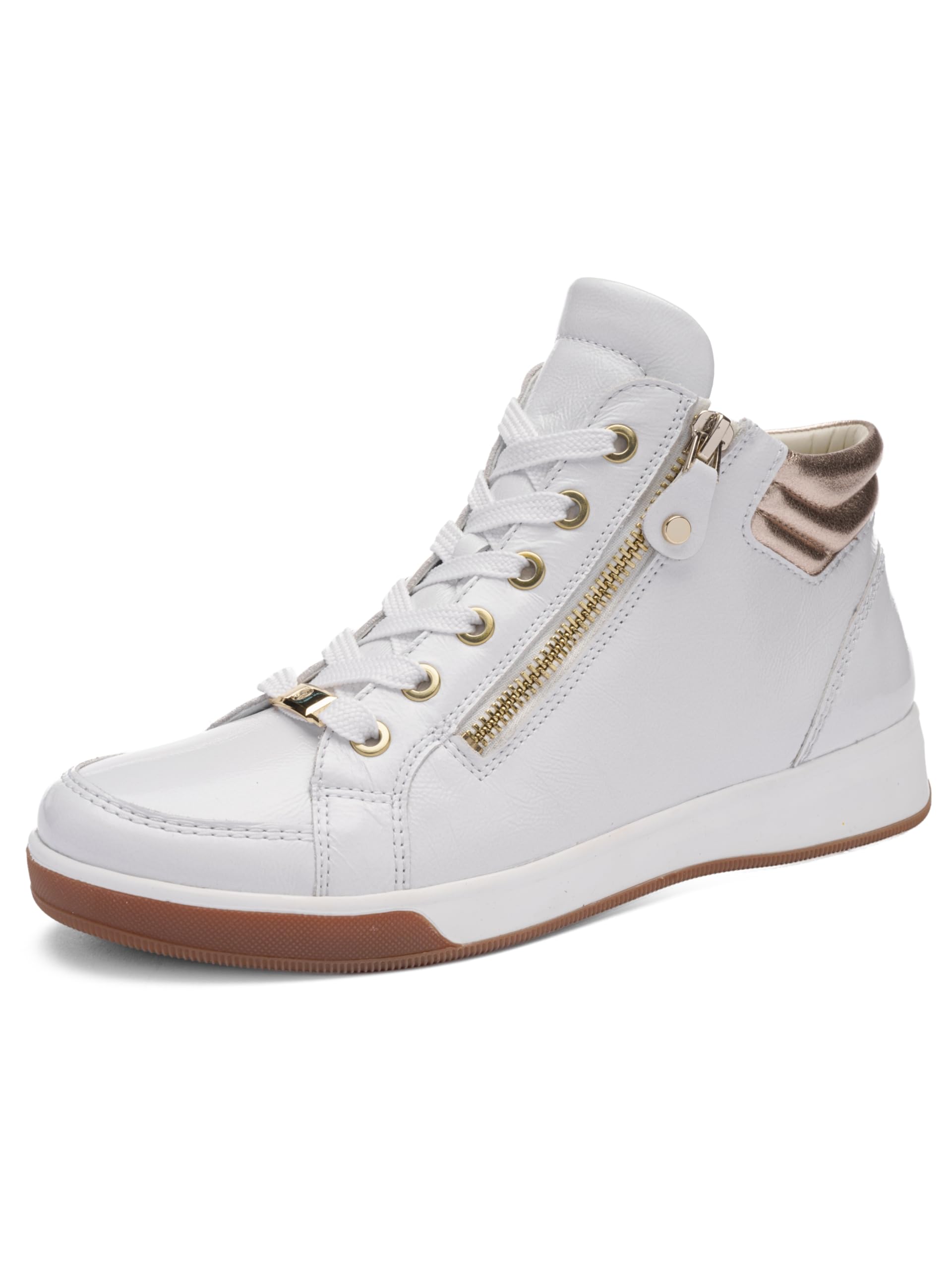 ARA Women ROM Sneaker, White Sand, 42.5 EU