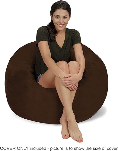 Miniatura 136 de Chill Sack - Funda para puf Microgamuza - Carbón - Solo funda,Microsuede - Chocolate - Solo funda,Microsuede - Azul marino - Solo funda,Guijarro -