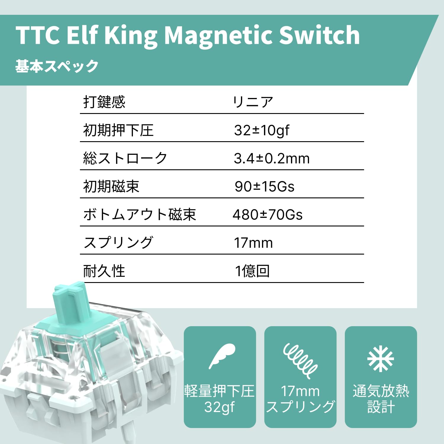 Amazon.co.jp: TTC Elf King Magnetic Switch HE 磁気キースイッチ