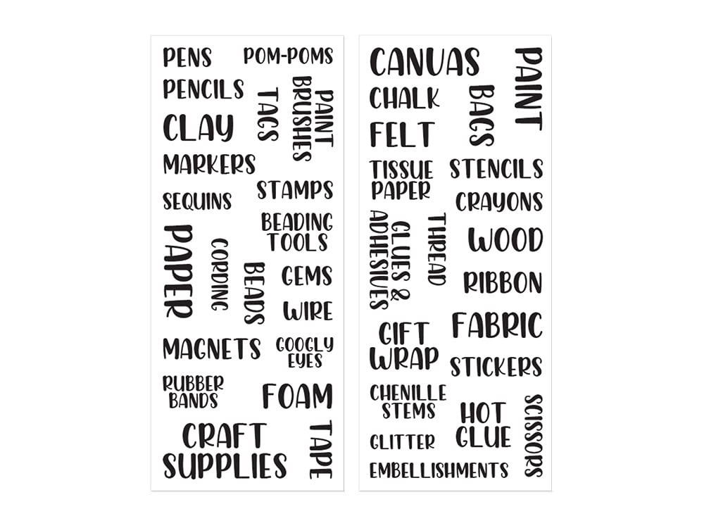 Amazon.com : Craft Room Organization Labels Paper Sticker - 2 Sheets - 5 x 12 Inches : Office Products amazon-com-craft-room-organization-labels-paper-sticker-2-sheets-5-x-12-inches-office-products