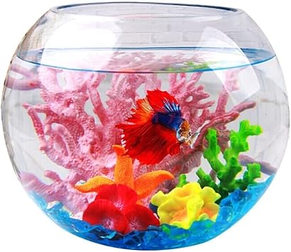 Aquarium Creative Glass Fish Tank Spherical Round Turtle Tank Goldfish Bowl Desktop Decoration Transparent Fish Tank Fish Tank Decorations