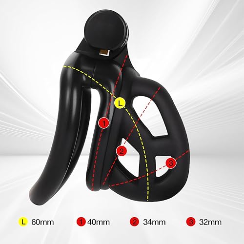 Miniatura 5 de BDSM, jaula de castidad masculina para juguetes sexuales con cinturón elástico y bloqueo invisible, 4 anillos, diseño ligero y cómodo para uso a