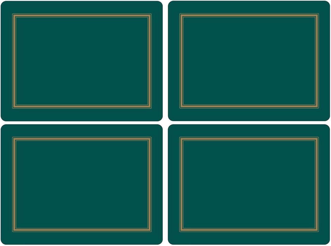 Pimpernel Classic Emerald Green Placemats Set Of 4