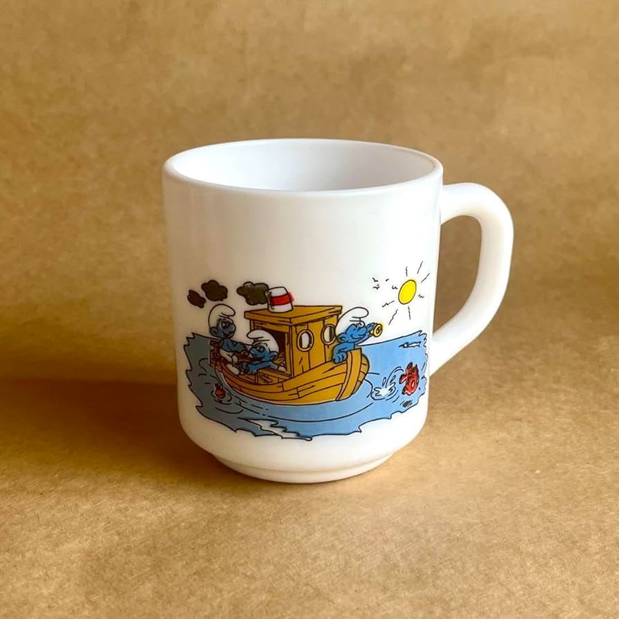 Amazon.co.jp: レア ビンテージ アルコパル スマーフ ミルク