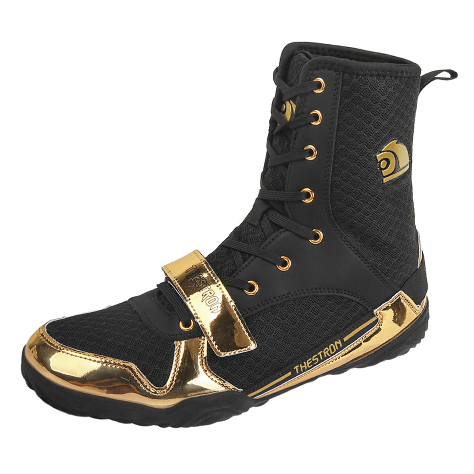 Scarpe da Boxe Uomo, Stivali da Wrestling Scarpe da Ginnastica Fitness Antiscivolo Leggere Alte da Allenamento Indoor